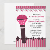 Karaoke Nights Kaart (Voorkant / Achterkant)