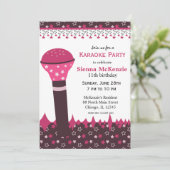 Karaoke Nights Kaart (Staand voorkant)