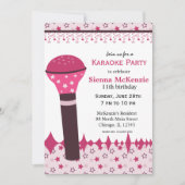 Karaoke Nights Kaart (Voorkant)