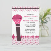 Karaoke Nights Kaart (Staand voorkant)