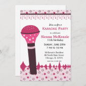 Karaoke Nights Kaart (Voorkant / Achterkant)