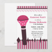 Karaoke Nights Kaart (Voorkant / Achterkant)