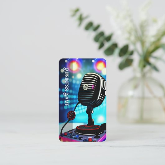 Karaoke Nights Visitekaartje (Staand voorkant)