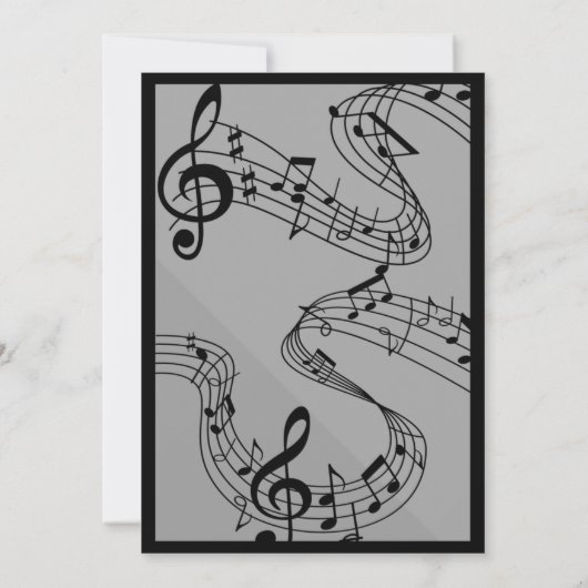 Karaoke Nite Birthday Invitation Kaart (Achterkant)