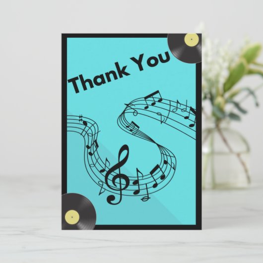 Karaoke Nite - Hartelijk dank Kaart (Staand voorkant)