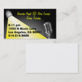 Karaoke/Open Mic Night Visitekaartje (Voorkant / Achterkant)