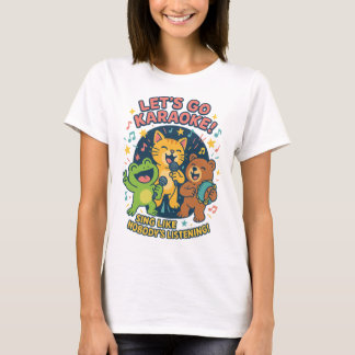 Karaoke Party Animals – Sing Like Nobody’s Listeni T-shirt