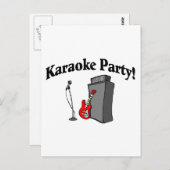 Karaoke Party Briefkaart (Voorkant / Achterkant)