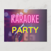 KARAOKE PARTY BRIEFKAART (Voorkant)