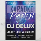 Karaoke Party | DJ | Club Flyer (Achterkant)