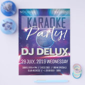 Karaoke Party | DJ | Club Flyer (Enkel)