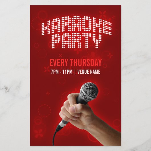 Karaoke Party flyer (Voorkant)