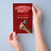 Karaoke Party flyer (Hand)
