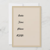 Karaoke Party Invitation Microphone Sing Song Card Kaart (Achterkant)