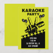 Karaoke Party Invite (Voorkant / Achterkant)