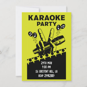 Karaoke Party Invite