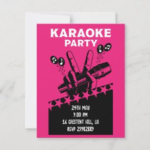 Karaoke Party Invite