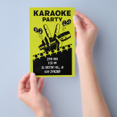 Karaoke Party Invite Flyer (Hand)
