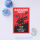 Karaoke Party Invite Flyer (Enkel)