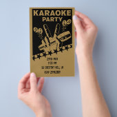 Karaoke Party Invite Flyer (Hand)