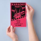 Karaoke Party Invite Flyer (Hand)