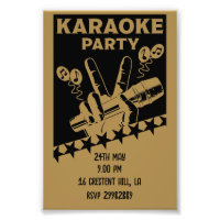 Karaoke Party Invite