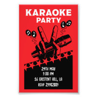 Karaoke Party Invite