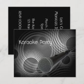 Karaoke Party Kaart (Voorkant / Achterkant)