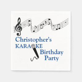 Karaoke Party Musical Scale Microphone Blue Servet