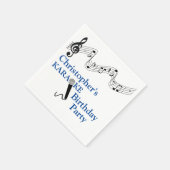 Karaoke Party Musical Scale Microphone Blue Servet (Hoek)