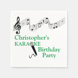 Karaoke Party Musical Scale Microphone Green Servet