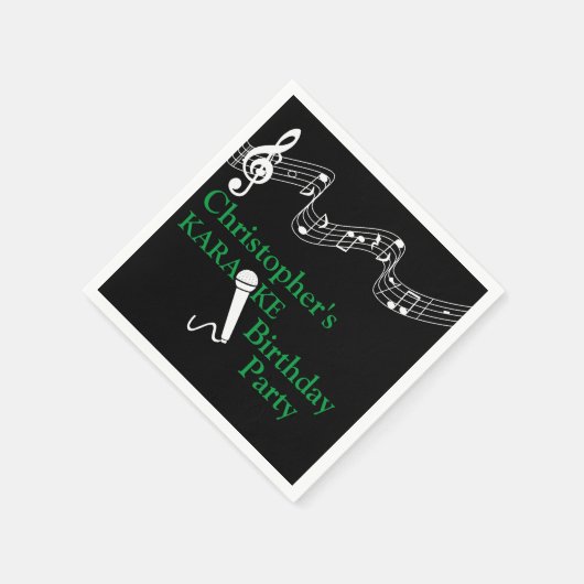 Karaoke Party Musical Scale Microphone Green Servet (Hoek)