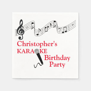 Karaoke Party Musical Scale Microphone Red Servet