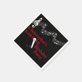 Karaoke Party Musical Scale Microphone Red Servet (Hoek)