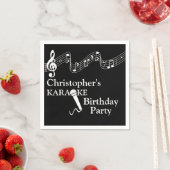 Karaoke Party Musical Scale Microphone Servet (Insitu)