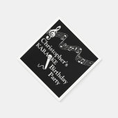 Karaoke Party Musical Scale Microphone Servet (Hoek)