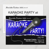 Karaoke Party Night Kaart (Voorkant / Achterkant)