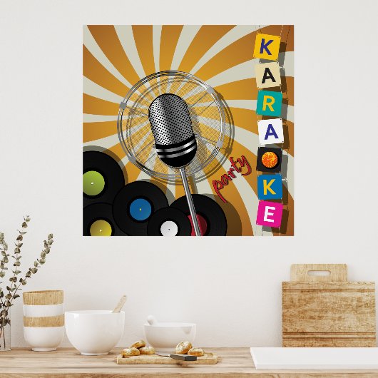 Karaoke Party Poster (Keuken)