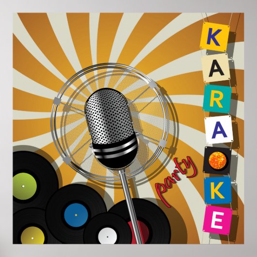 Karaoke Party Poster (Voorkant)