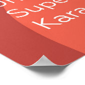 Karaoke party show poster (Hoek)