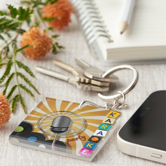 Karaoke Party Sleutelhanger (Voorkant Rechts)
