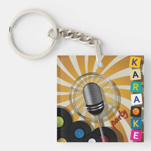 Karaoke Party Sleutelhanger (Voorkant)