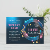 Karaoke Pink en Gold 12e verjaardag (Staand voorkant)