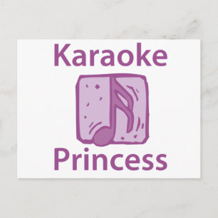 Karaoke Princess Briefkaart