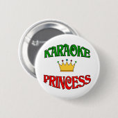 Karaoke Princess Ronde Button 5,7 Cm (Voorkant /achterkant)