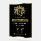 Karaoke Promotiemuur Acryl Bord (Hoek)