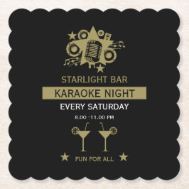 Karaoke Promotiemuur Kartonnen Onderzetters