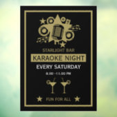 Karaoke Promotiemuur Raamsticker (Vel 3)