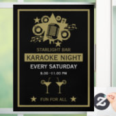 Karaoke Promotiemuur Raamsticker (Huis)