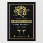 Karaoke Promotiemuur Raamsticker (Vel)